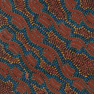 Yarla Jukurrpa (Bush Potato Dreaming) - Cockatoo Creek by Justine Nakamarra Nelson
