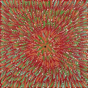 Warlukurlangu Jukurrpa (Fire country Dreaming) by Jacinta Nampijinpa Dixon