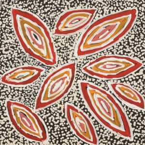 Ngapa Jukurrpa (Water Dreaming)  - Mikanji by Juliette Nampijinpa Brown