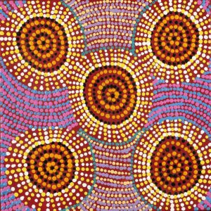 Jintiparnta Jukurrpa (Desert Truffle Dreaming) - Mina Mina by Tina Napangardi Martin