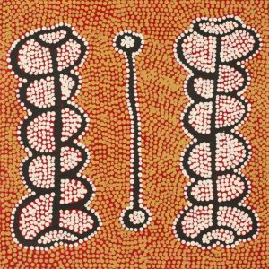 Pamapardu Jukurrpa (Flying Ant Dreaming)  - Warntungurru by Bernard Japanangka Watson