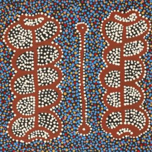 Pamapardu Jukurrpa (Flying Ant Dreaming)  - Warntungurru by Bernard Japanangka Watson