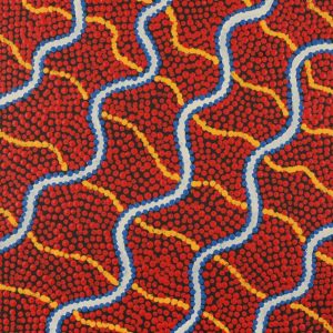 Warna Jukurrpa (Snake Dreaming) by Danilda Nakamarra White