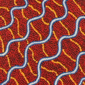 Warna Jukurrpa (Snake Dreaming) by Danilda Nakamarra White