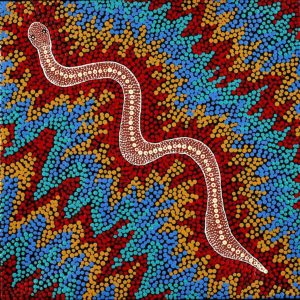 Warna Jukurrpa (Snake Dreaming) by Roderick Japaljarri Wayne