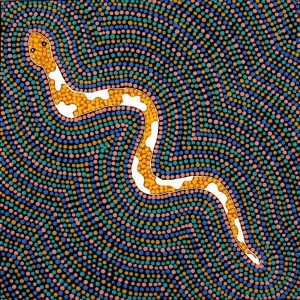 Warna Jukurrpa (Snake Dreaming) by Roderick Japaljarri Wayne
