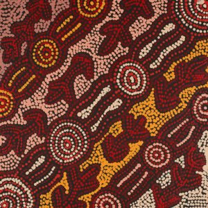 Warlukurlangu Jukurrpa (Fire country Dreaming) by Theo (Faye) Nangala Hudson