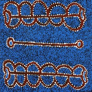 Pamapardu Jukurrpa (Flying Ant Dreaming)  - Warntungurru by Bernard Japanangka Watson
