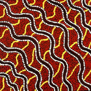 Warna Jukurrpa (Snake Dreaming) by Danilda Nakamarra White
