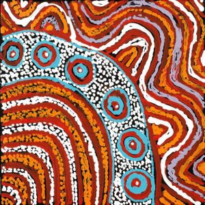 Ngapa Jukurrpa (Water Dreaming)  - Mikanji by Juliette Nampijinpa Brown