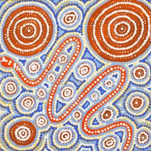 Warna Jukurrpa (Snake Dreaming) by Steven Jakamarra Oldfield