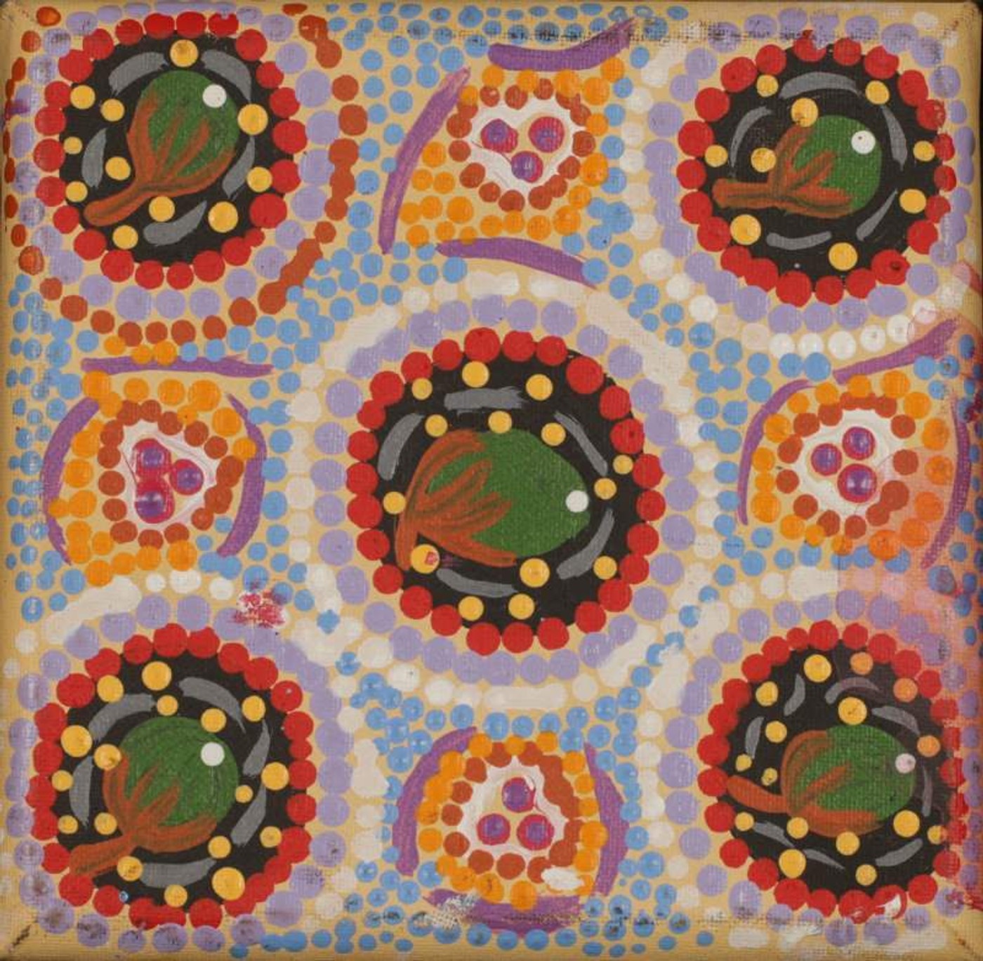 Bush Tucker by Warlukurlangu Artists