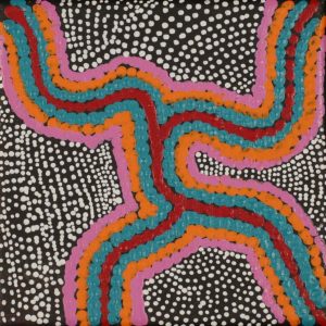Pamapardu Jukurrpa (Flying Ant Dreaming)  - Warntungurru by Warlukurlangu Artists