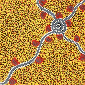 Wardapi Jukurrpa (Goanna Dreaming) - Yarripilangu by Melissa Napangardi Williams