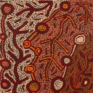 Warlukurlangu Jukurrpa (Fire country Dreaming) by Theo (Faye) Nangala Hudson