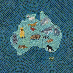 in progress by Julie Napaljarri Kitson