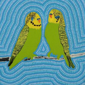 Ngatijirri Jukurrpa (Budgerigar Dreaming) by Julie Napaljarri Kitson