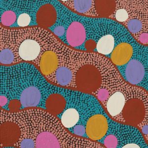 Yarla Jukurrpa (Bush Potato Dreaming) - Cockatoo Creek by Justine Nakamarra Nelson