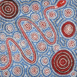 Warna Jukurrpa (Snake Dreaming) by Steven Jakamarra Oldfield