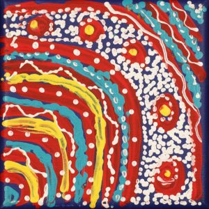 Ngapa Jukurrpa (Water Dreaming)  - Mikanji by Warlukurlangu Artists