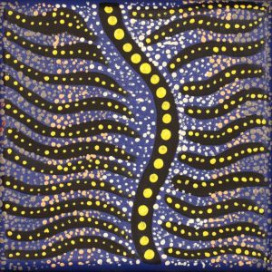 Wardapi Jukurrpa (Goanna Dreaming) - Yarripilangu by Warlukurlangu Artists