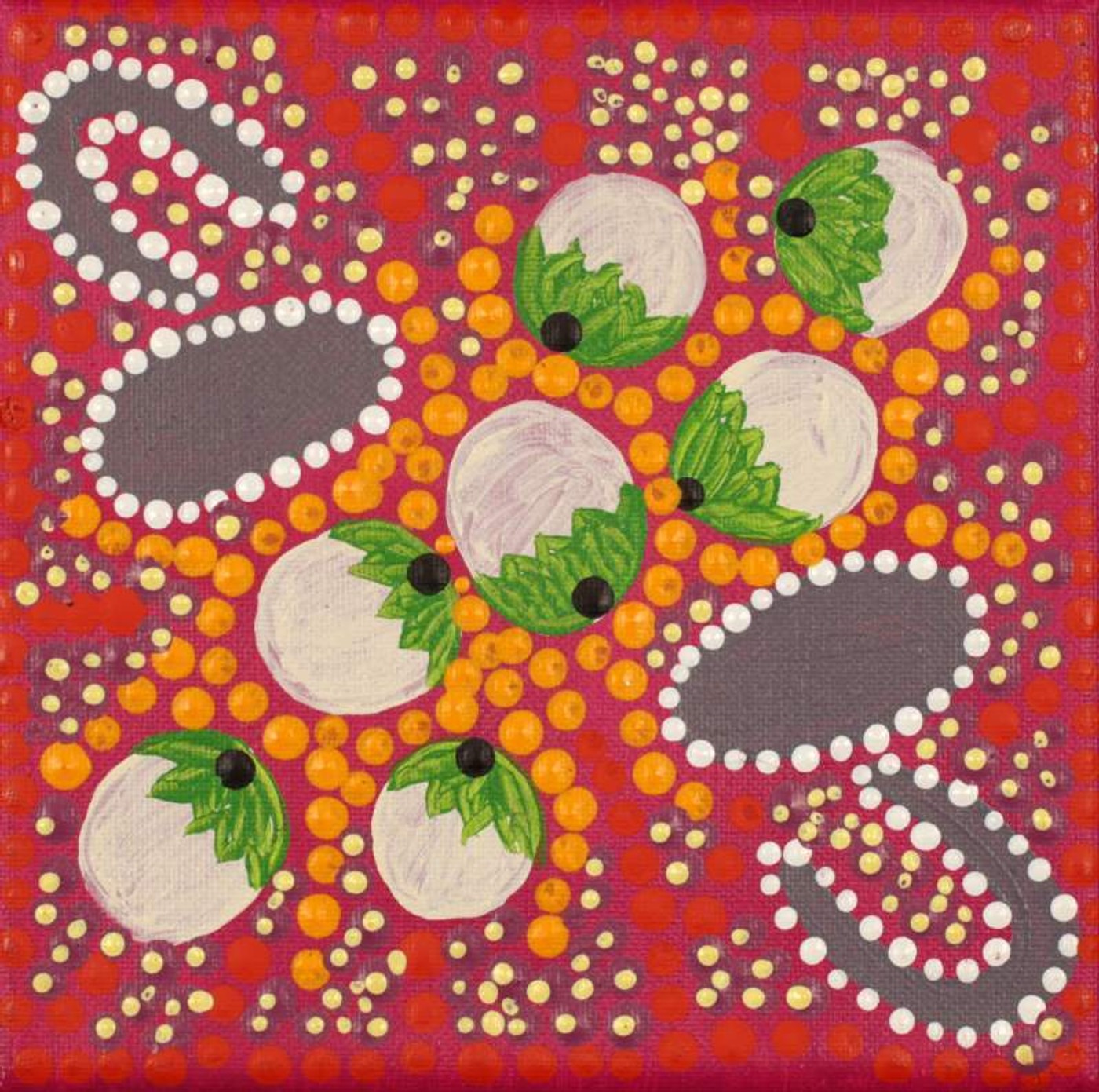 Bush Tucker by Warlukurlangu Artists