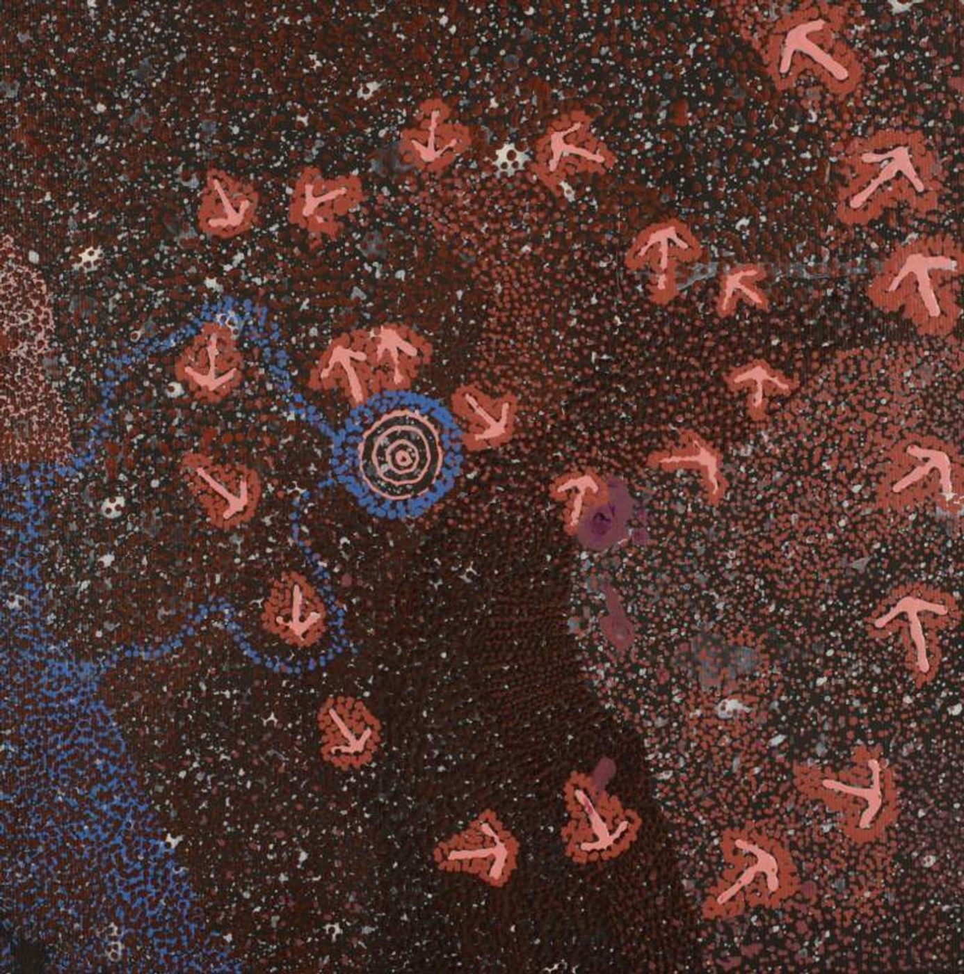 Yankirri Jukurrpa (Emu Dreaming) - Ngarlikirlangu by Lloyd Jampijinpa Brown