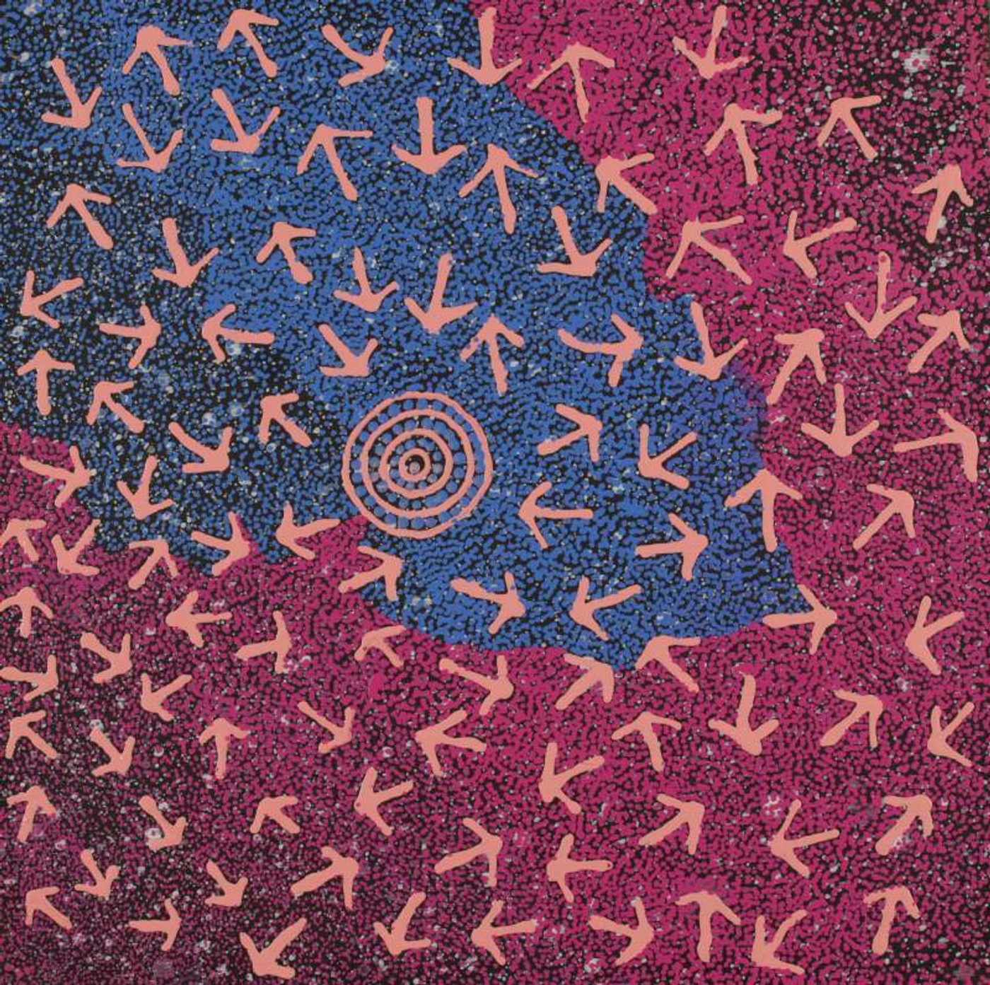 Yankirri Jukurrpa (Emu Dreaming) - Ngarlikirlangu by Lloyd Jampijinpa Brown