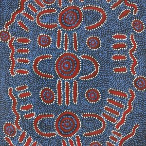 Jungunpa Jukurrpa (Spinifex Hopping Mouse Dreaming) by Nigel Japanangka Marshall