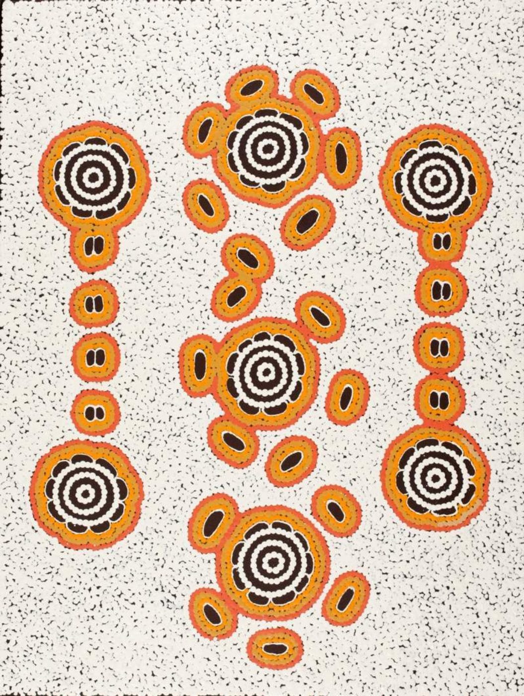 Pamapardu Jukurrpa (Flying Ant Dreaming) - Warntungurru by Kara Napangardi Ross
