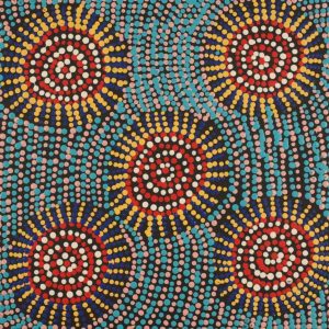 Jintiparnta Jukurrpa (Desert Truffle Dreaming) - Mina Mina by Tina Napangardi Martin
