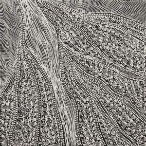 Pikilyi Jukurrpa (Vaughan Springs Dreaming) by Mary Napangardi Butcher