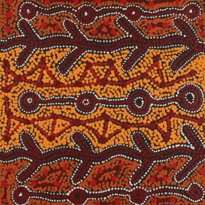 Warlukurlangu Jukurrpa (Fire country Dreaming) by Theo (Faye) Nangala Hudson