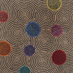 Wanakiji Jukurrpa (Bush Tomato Dreaming) by Jezebel Napanangka Presley