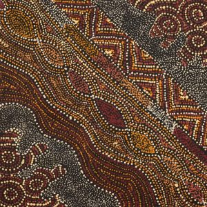 Wanakiji Jukurrpa (Bush Tomato Dreaming) by Selma Napanangka Tasman