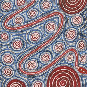 Warna Jukurrpa (Snake Dreaming) by Steven Jakamarra Oldfield