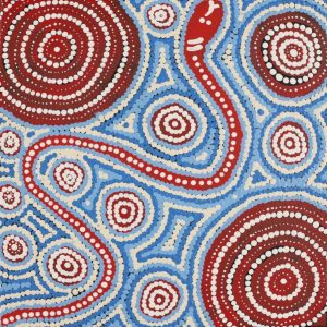 Warna Jukurrpa (Snake Dreaming) by Steven Jakamarra Oldfield