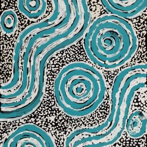 Ngapa Jukurrpa (Water Dreaming)  - Mikanji by Juliette Nampijinpa Brown