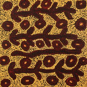 Warlukurlangu Jukurrpa (Fire country Dreaming) by Theo (Faye) Nangala Hudson