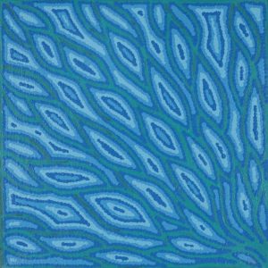 Yarla Jukurrpa (Bush Potato Dreaming) - Cockatoo Creek by Justine Nakamarra Nelson