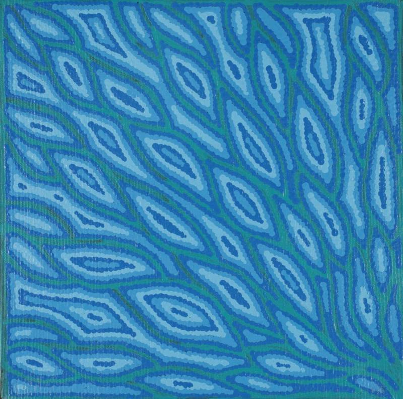 Yarla Jukurrpa (Bush Potato Dreaming) - Cockatoo Creek by Justine Nakamarra Nelson