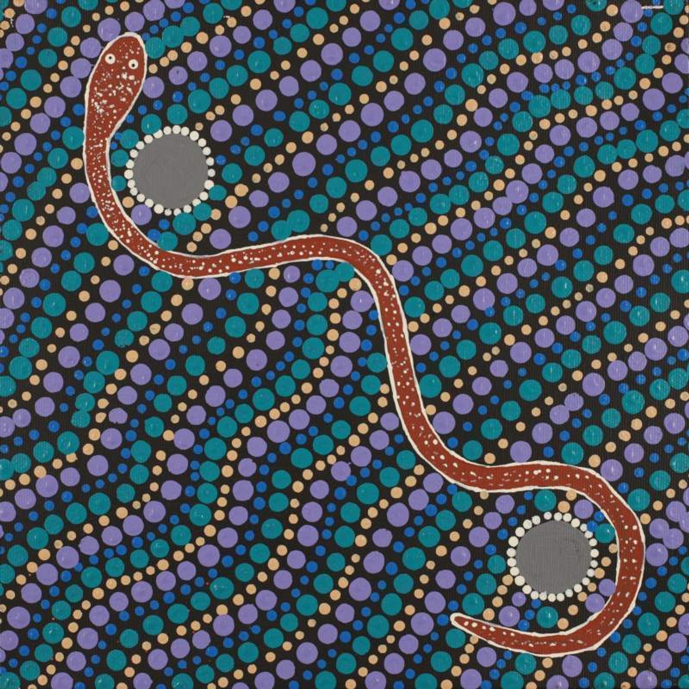Warna Jukurrpa (Snake Dreaming) by Roderick Japaljarri Wayne