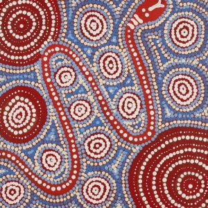 Warna Jukurrpa (Snake Dreaming) by Steven Jakamarra Oldfield
