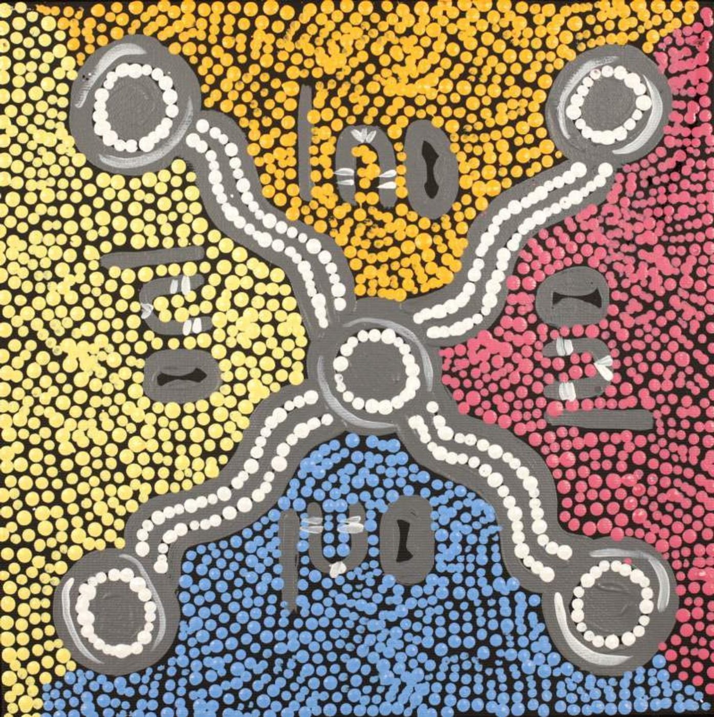 Ngapa Jukurrpa (Water Dreaming) - Pirlinyarnu by Renae Nakamarra Stevenson