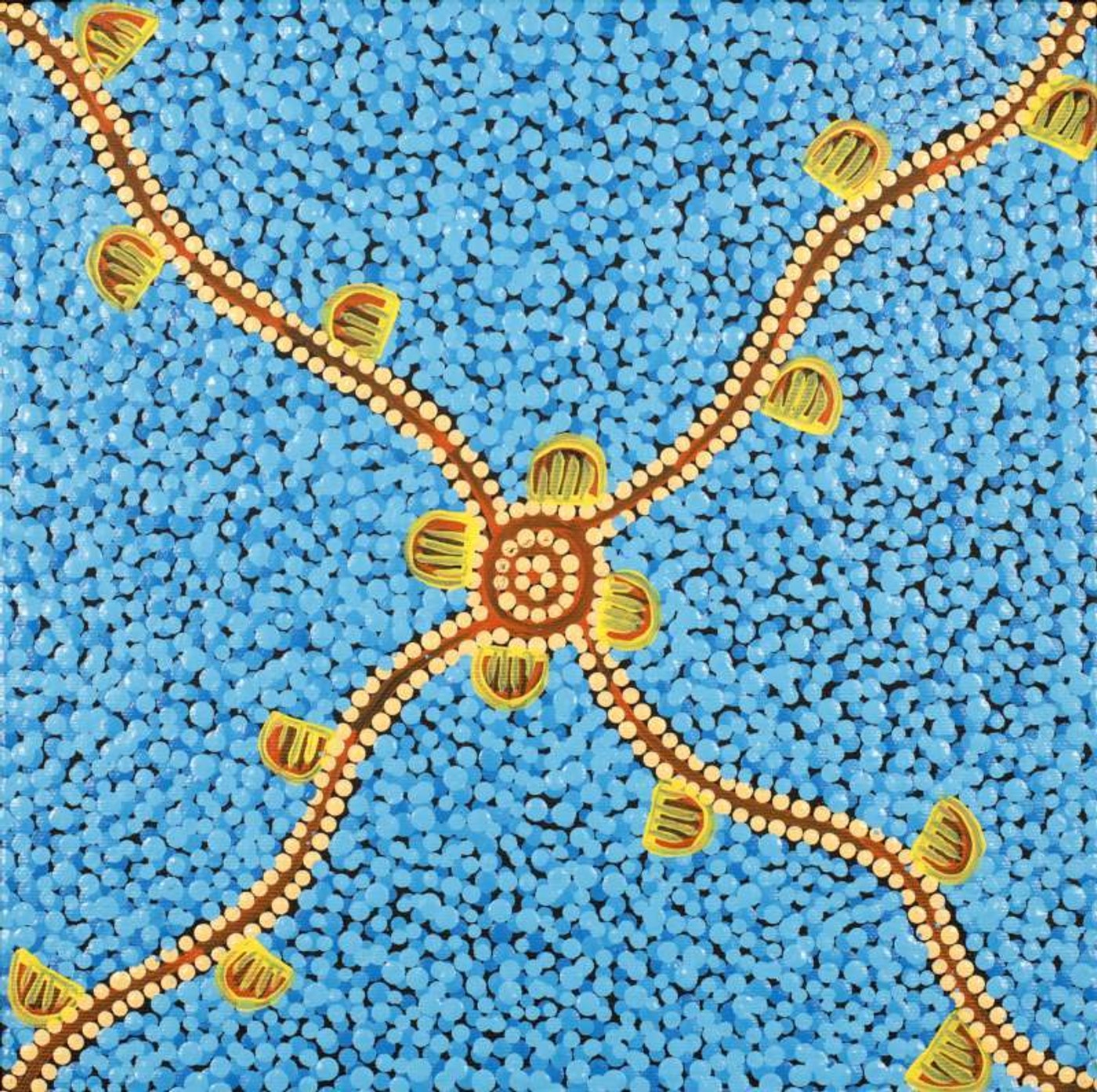 Wardapi Jukurrpa (Goanna Dreaming) - Yarripilangu by Melissa Napangardi Williams