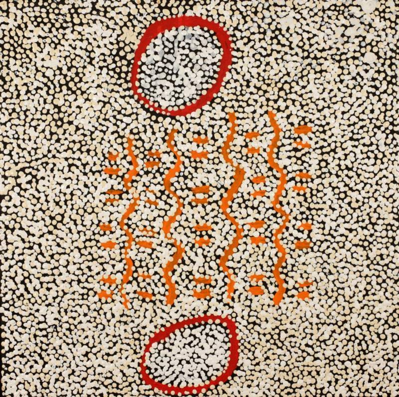 Ngapa Jukurrpa (Water Dreaming) - Puyurru by Clancy Jangala Watson