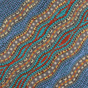 Warlukurlangu Jukurrpa (Fire country Dreaming) by Jacinta Nampijinpa Dixon