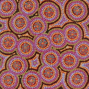 Warlukurlangu Jukurrpa (Fire country Dreaming) by Jacinta Nampijinpa Dixon
