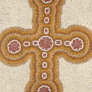Pamapardu Jukurrpa (Flying Ant Dreaming)  - Warntungurru by Mickaela Napangardi Lankin