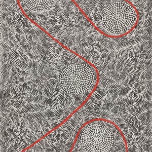 Ngapa Jukurrpa (Water Dreaming)  -  Pirlinyarnu by Ursula Nampijinpa Collins